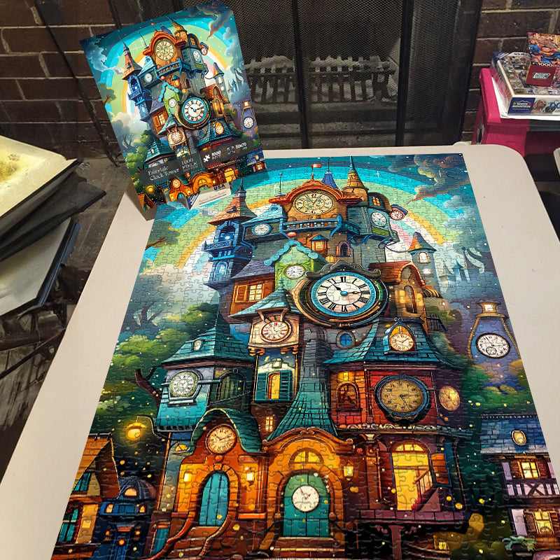 Fairytale Clock Tower Jigsaw Puzzle 1000 Pieces