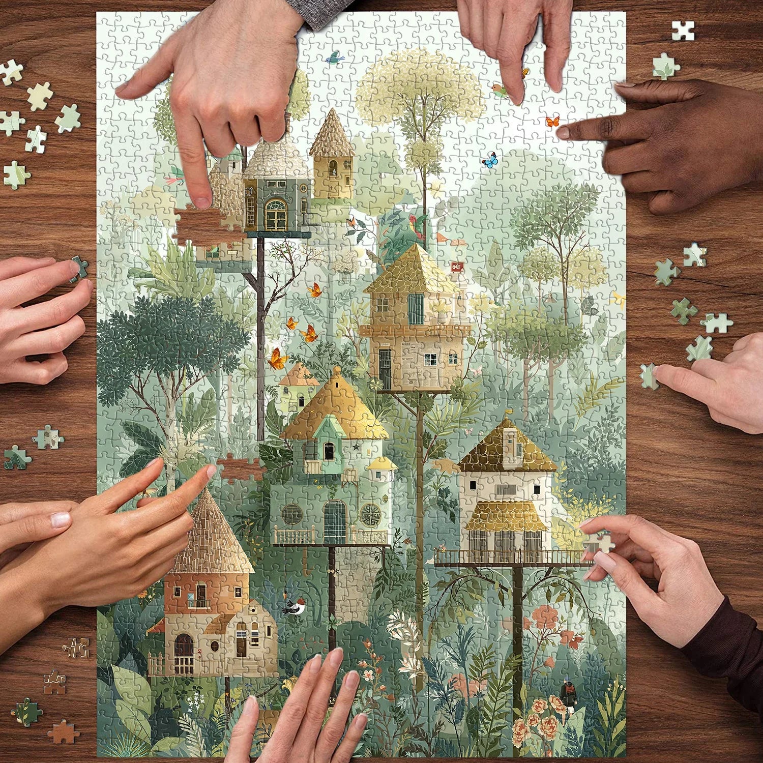 Treehouse Village Jigsaw Puzzle 1000 Pieces