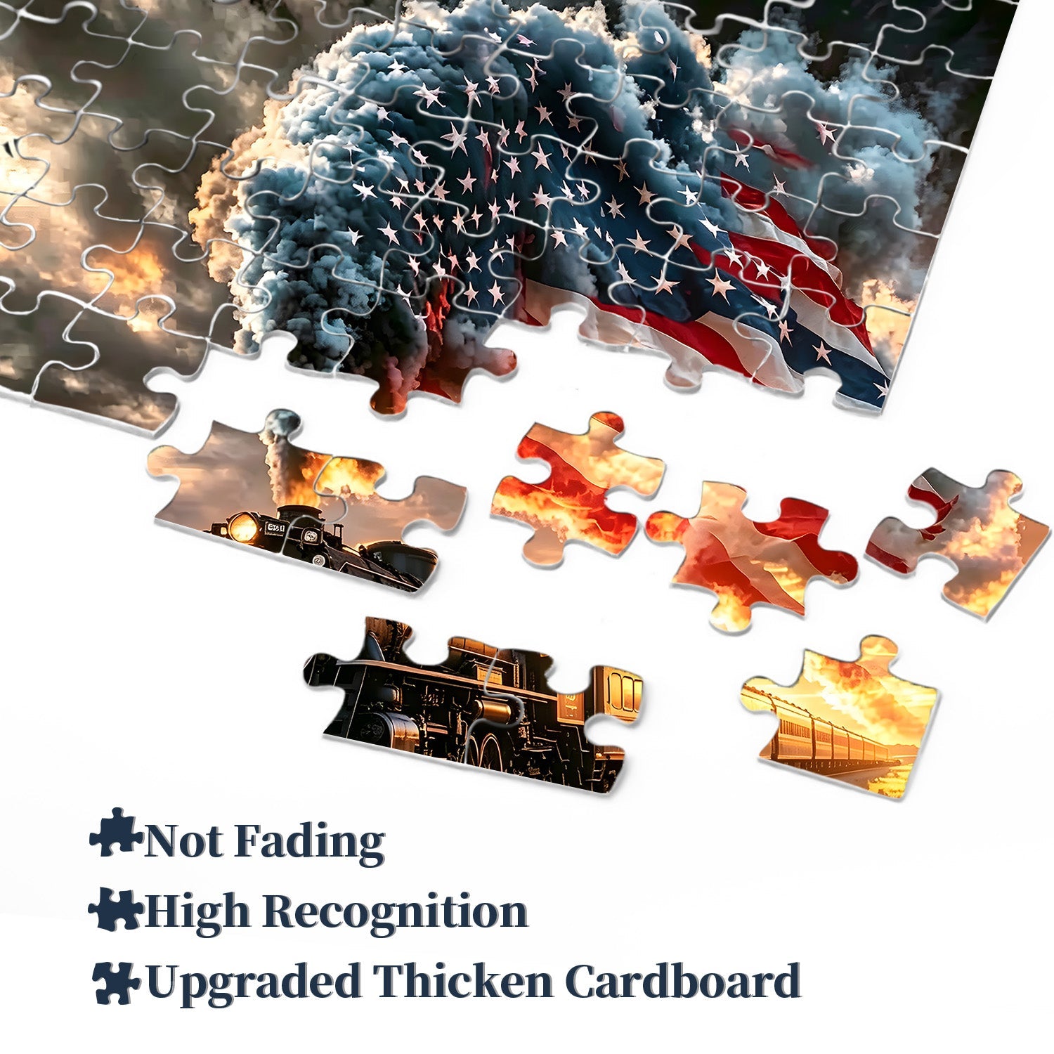 Western Sunset Train Puzzle 1000 Teile