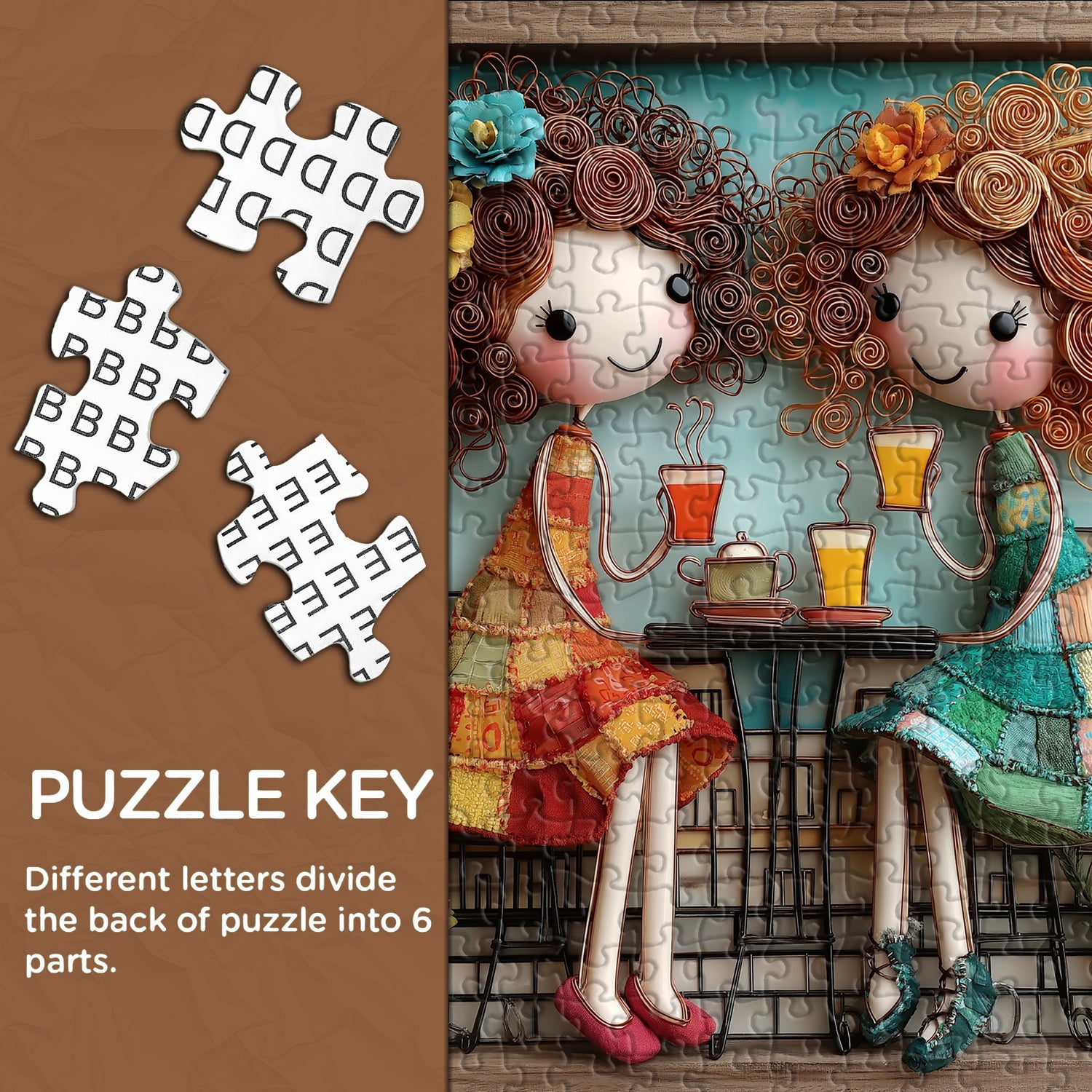 Sisters' Afternoon Tea Jigsaw Puzzle 1000 Pieces