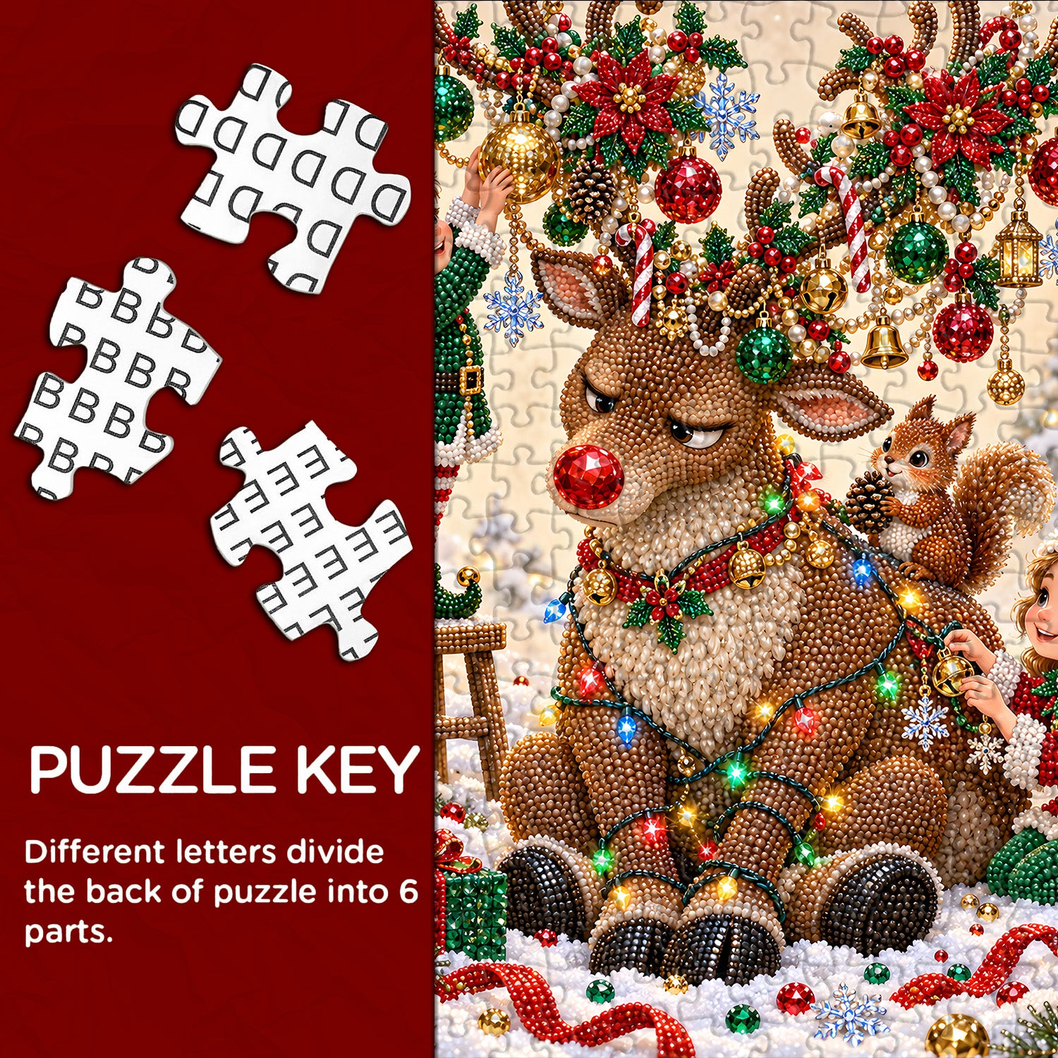 Elves’ Christmas Joy Jigsaw Puzzle 1000 Pieces