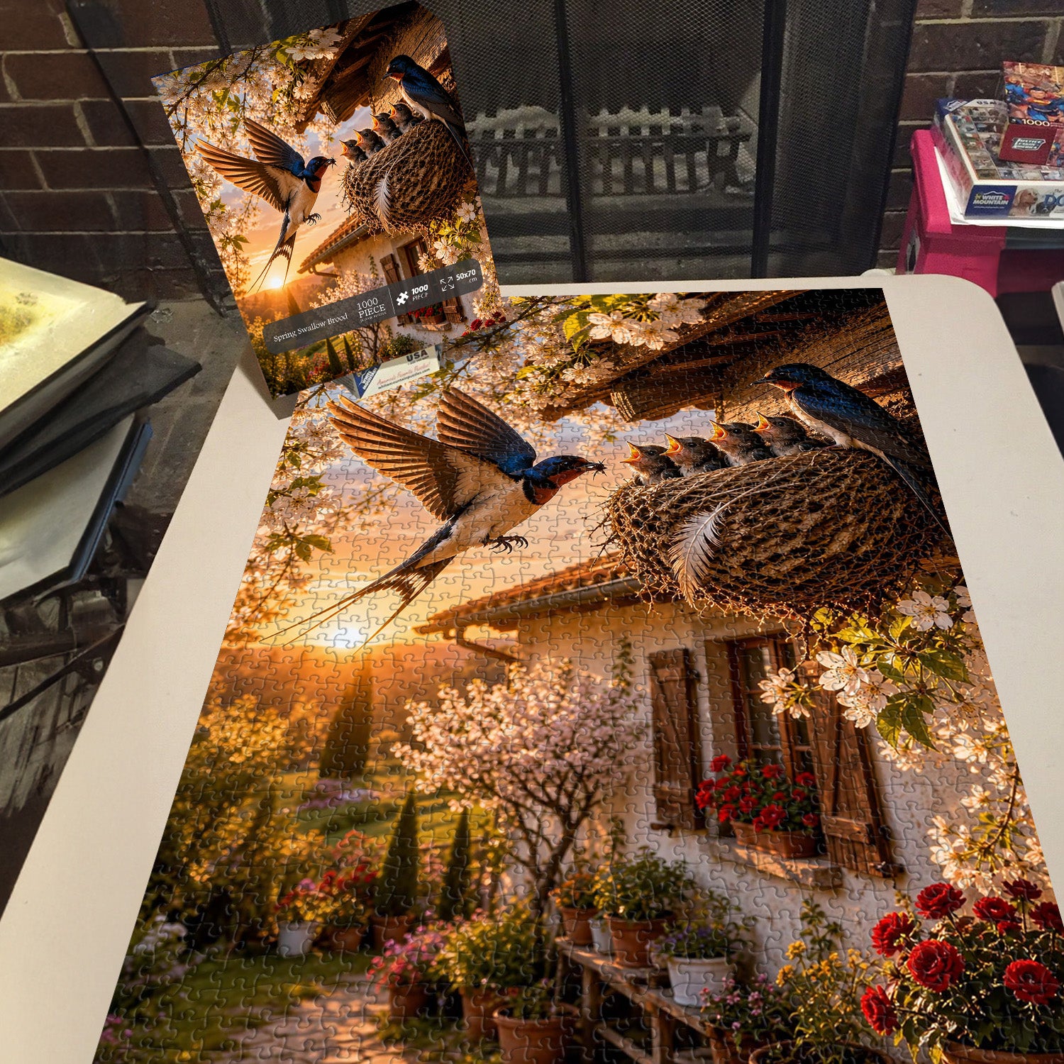 Spring Swallow Brood Jigsaw Puzzle 1000 Pieces