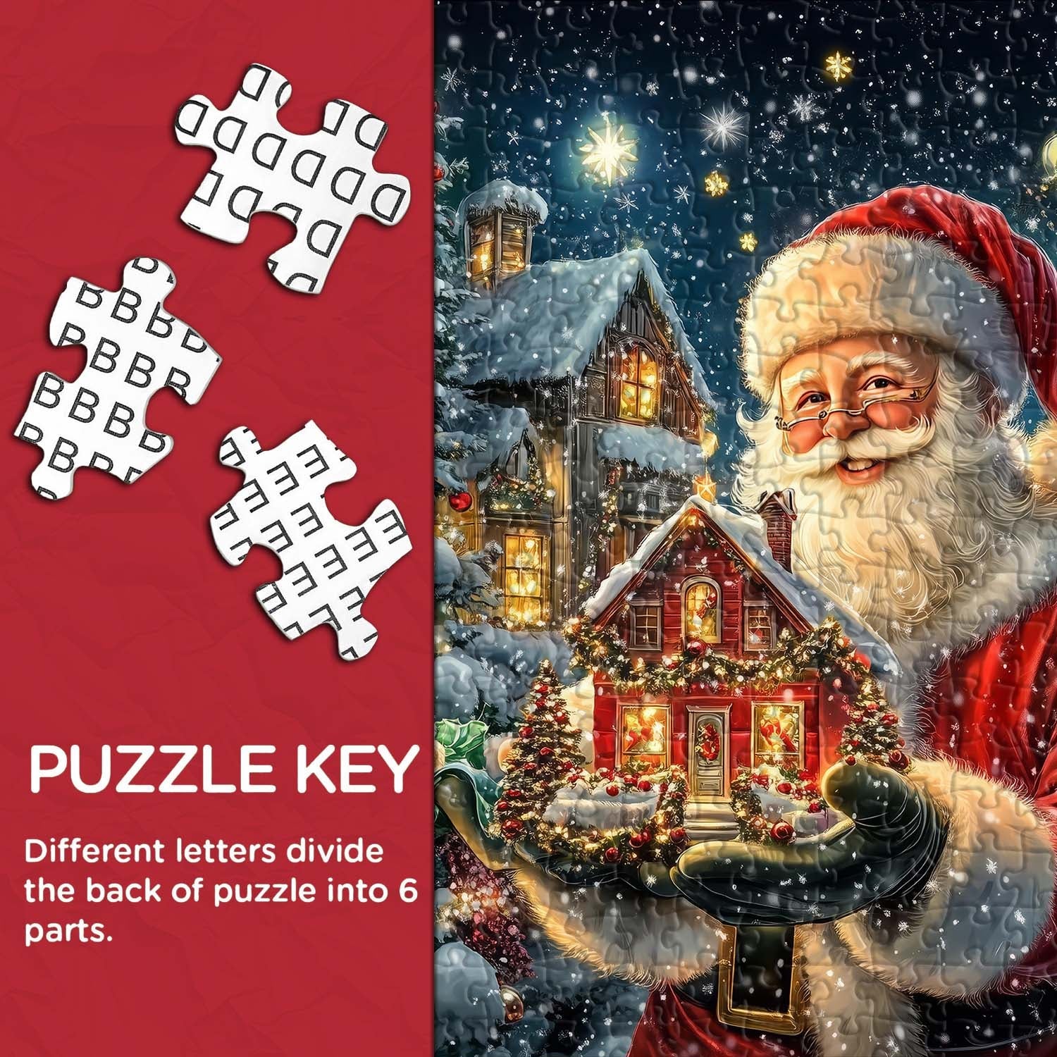 Santa's Christmas House Jigsaw Puzzle 1000 Pieces