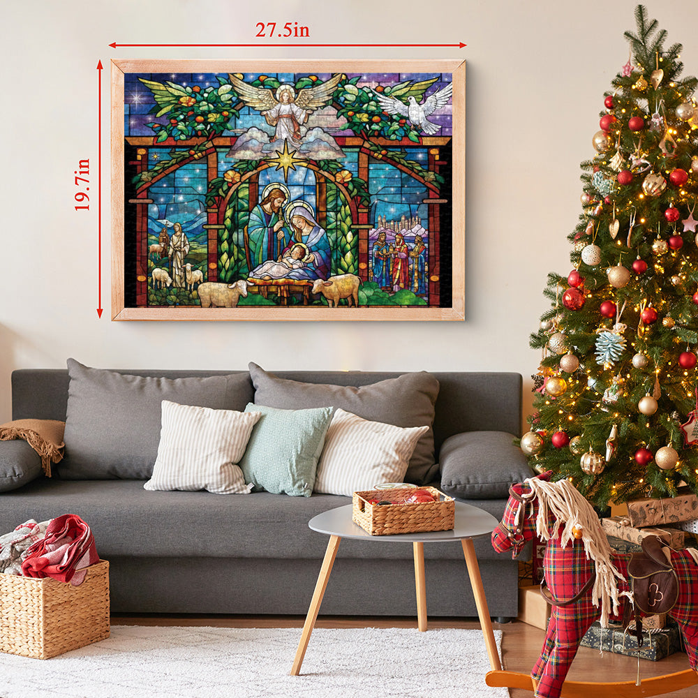 Nativity Scene Advent Calendar Jigsaw Puzzle 1000 Pieces