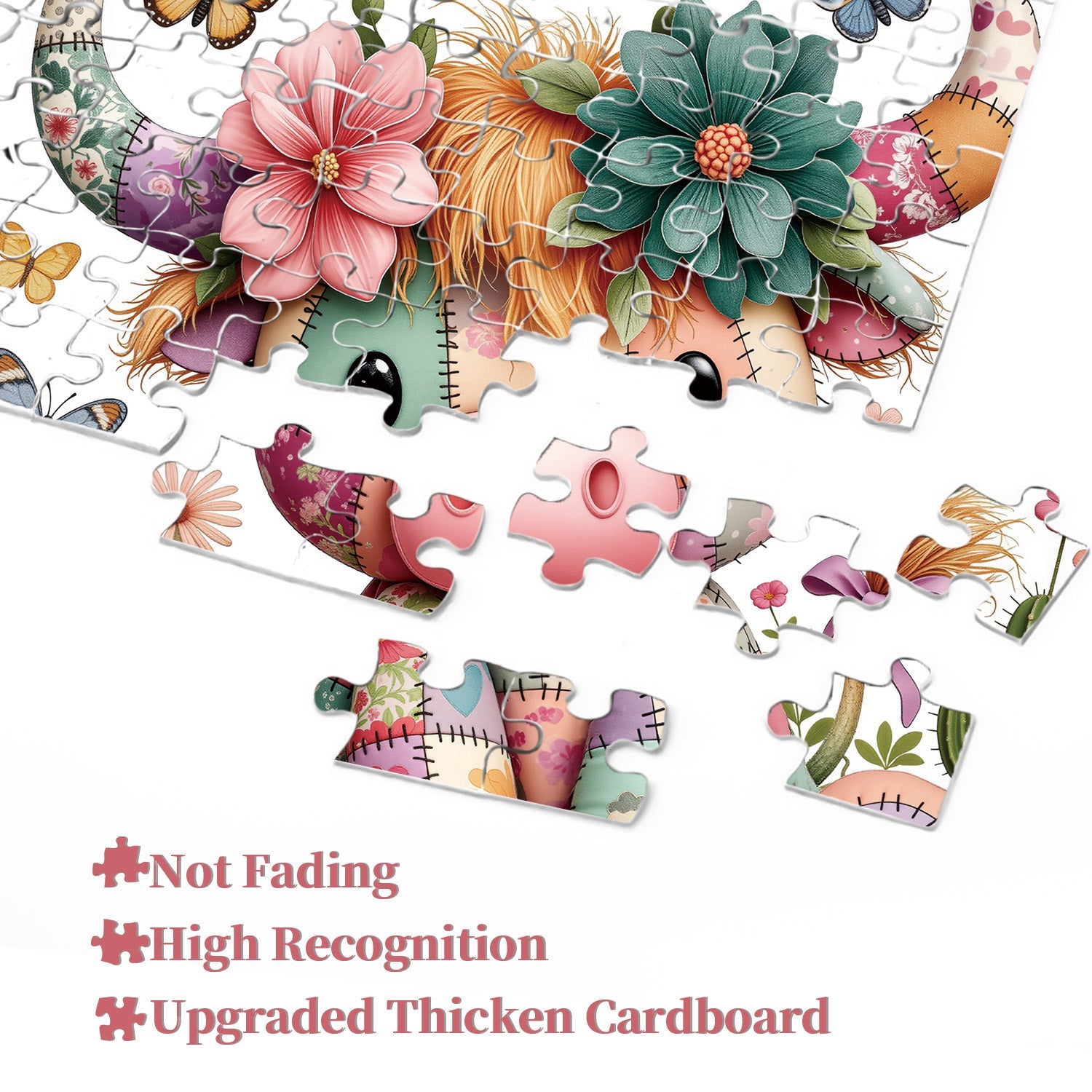 Patchwork-Kuh-Puzzle 1000 Teile