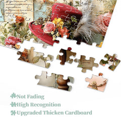 Puzzle con cappello floreale vintage da 1000 pezzi