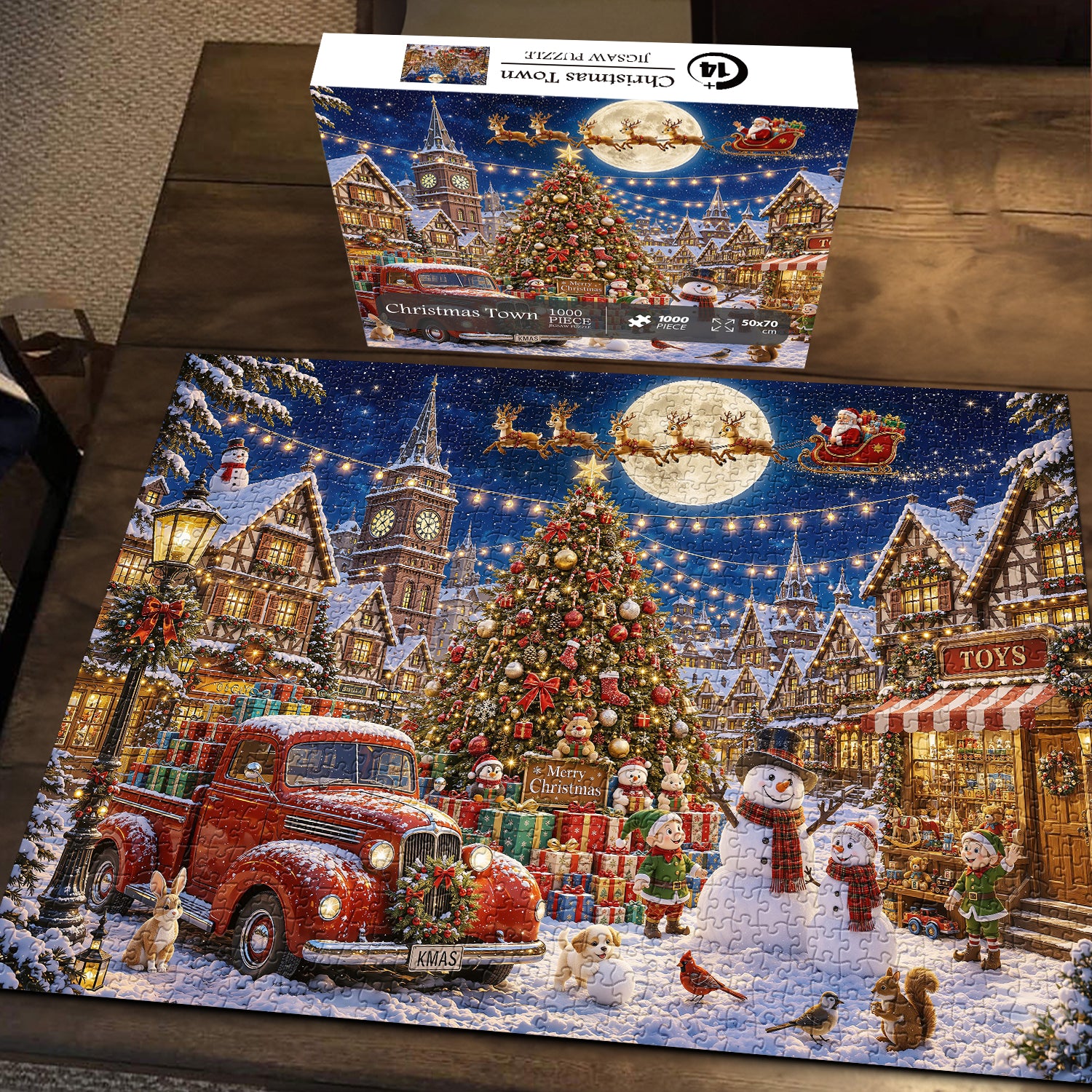Christmas Town Jigsaw Puzzle 1000 Pieces