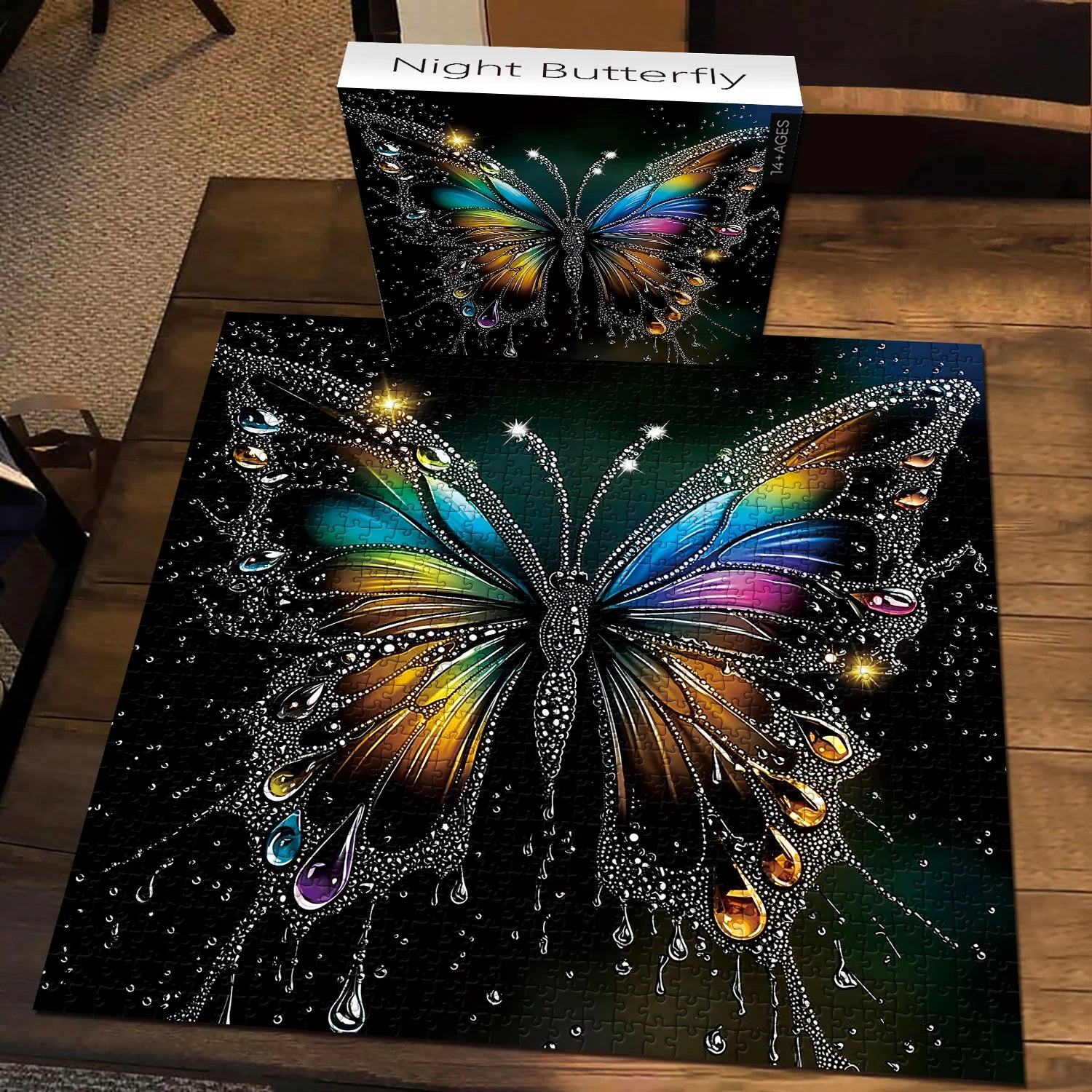 Nocturno mariposa rompecabezas rompecabezas 1000 piezas