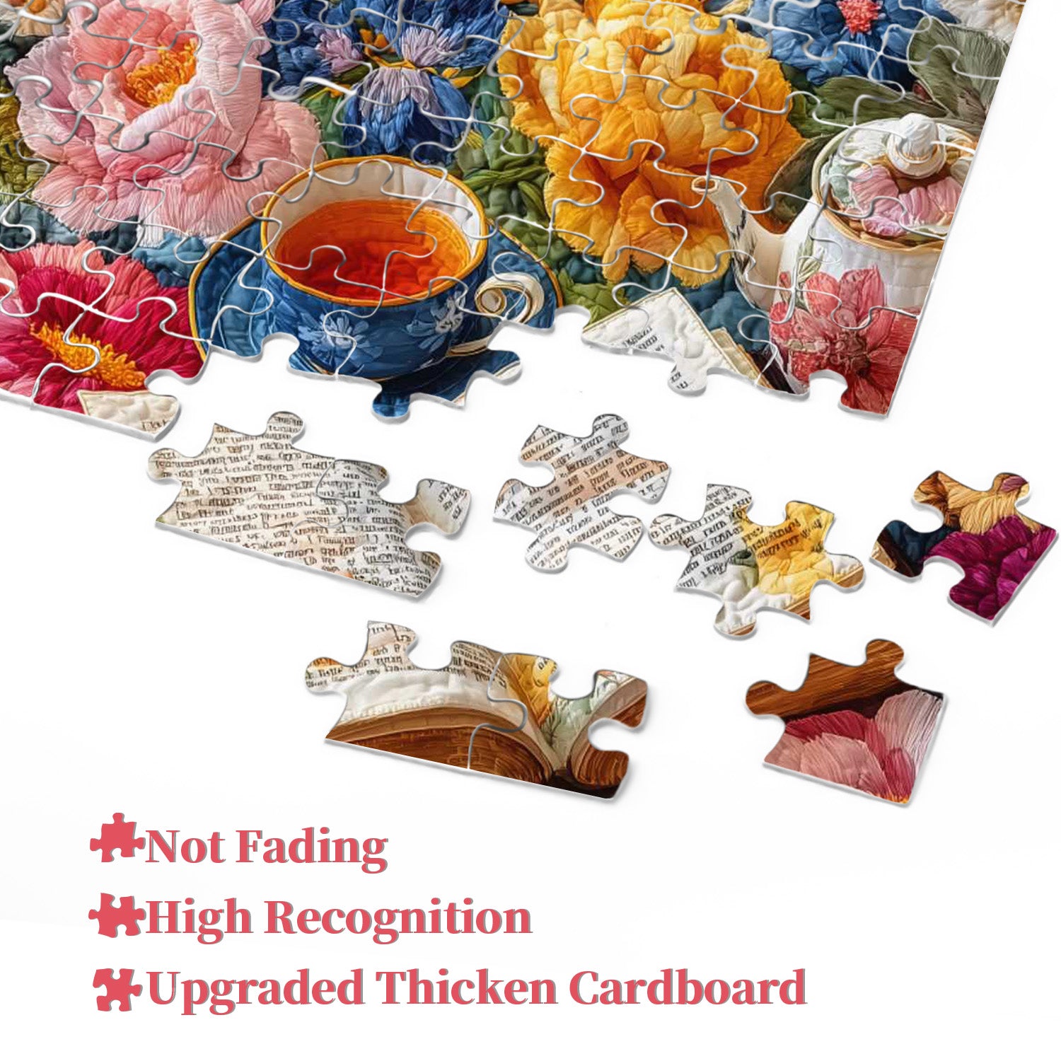 Floral Tea Reading Jigsaw Puzzle 1000 Pieces