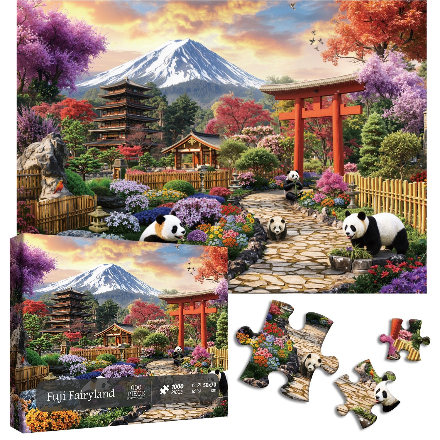 Fuji Fairyland Jigsaw Puzzle 1000 Pieces