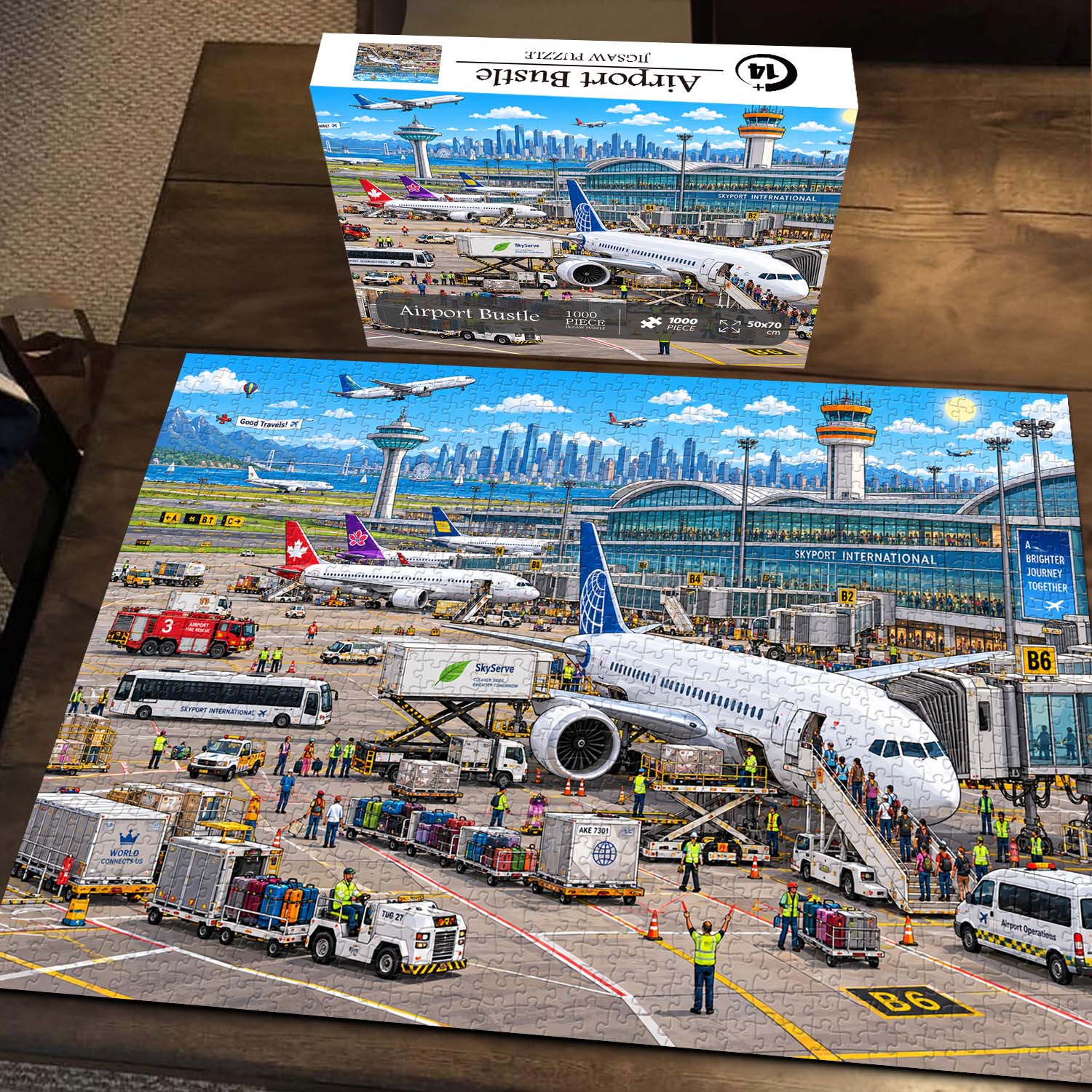 Airport Bustle Jigsaw Puzzle 1000 Pieces