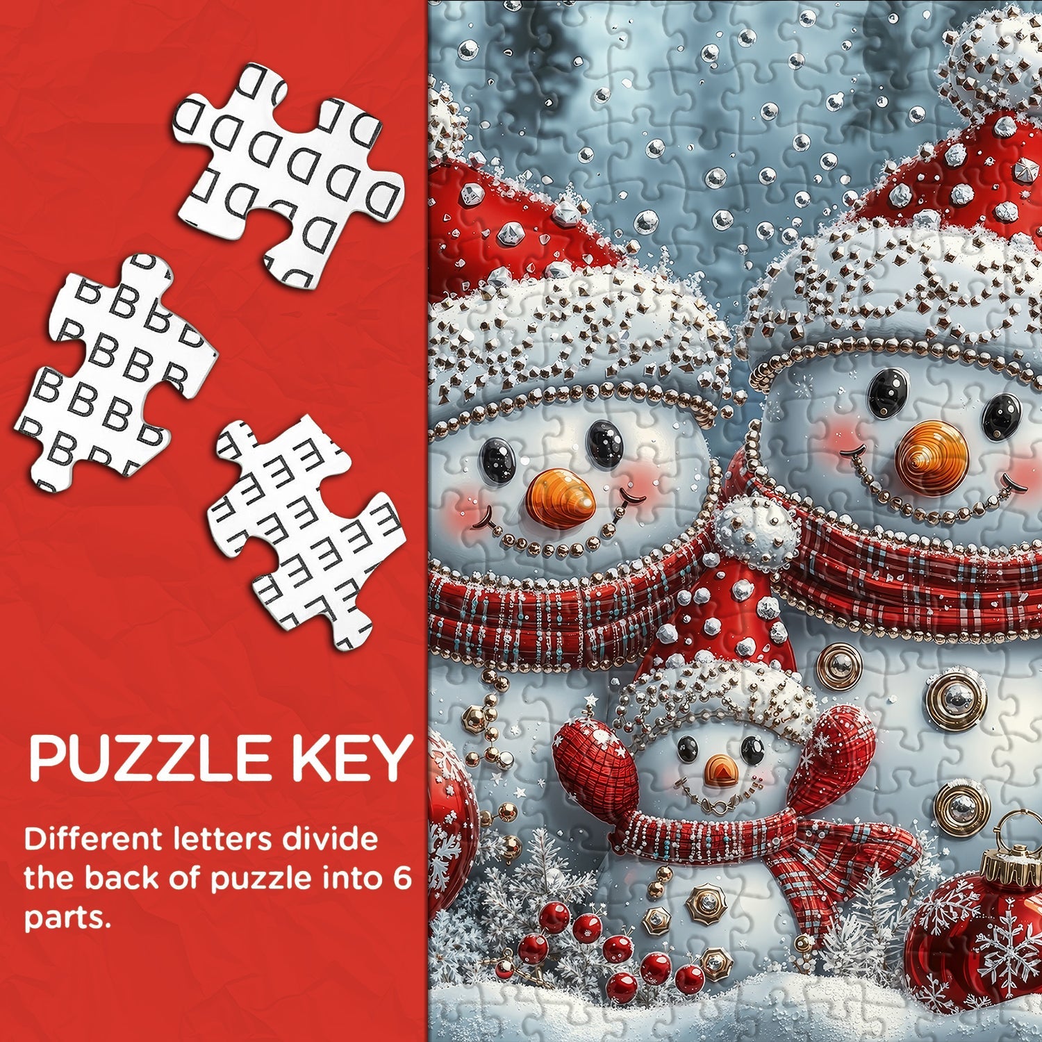 Wintertime Bead Sparkle Jigsaw Puzzle 1000 Pieces