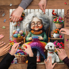 Puzzle en tricot douillet de grand-mère 1000 pièces