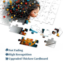 Nähendes Mädchen-Puzzle 1000 Teile