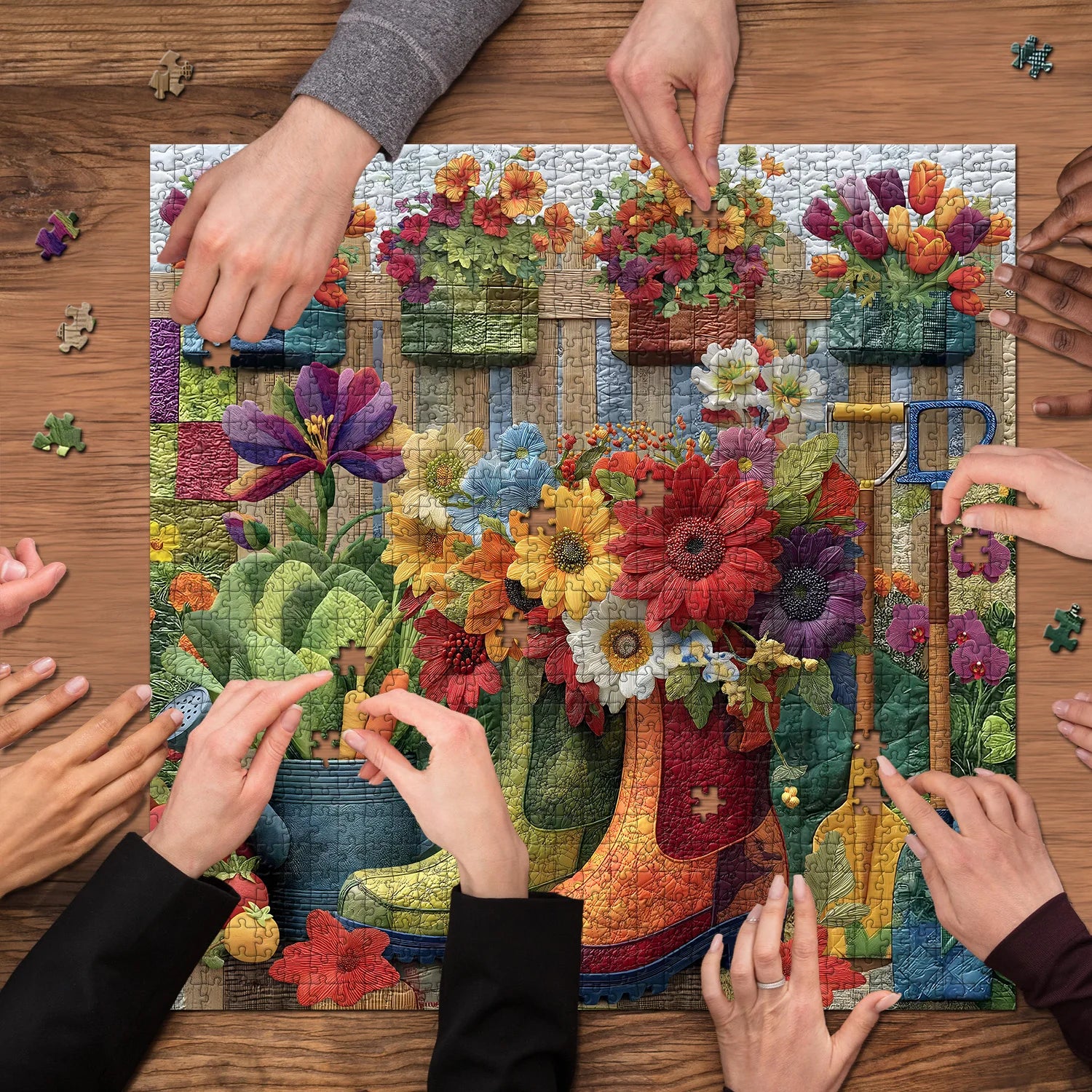 Bottes de jardin puzzle 1000 pièces