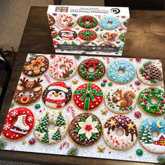 Christmas Donut Feast Jigsaw Puzzle 1000 Pieces
