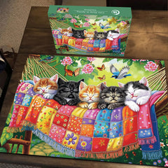 I gatti dormono in primavera Puzzle da 1000 pezzi