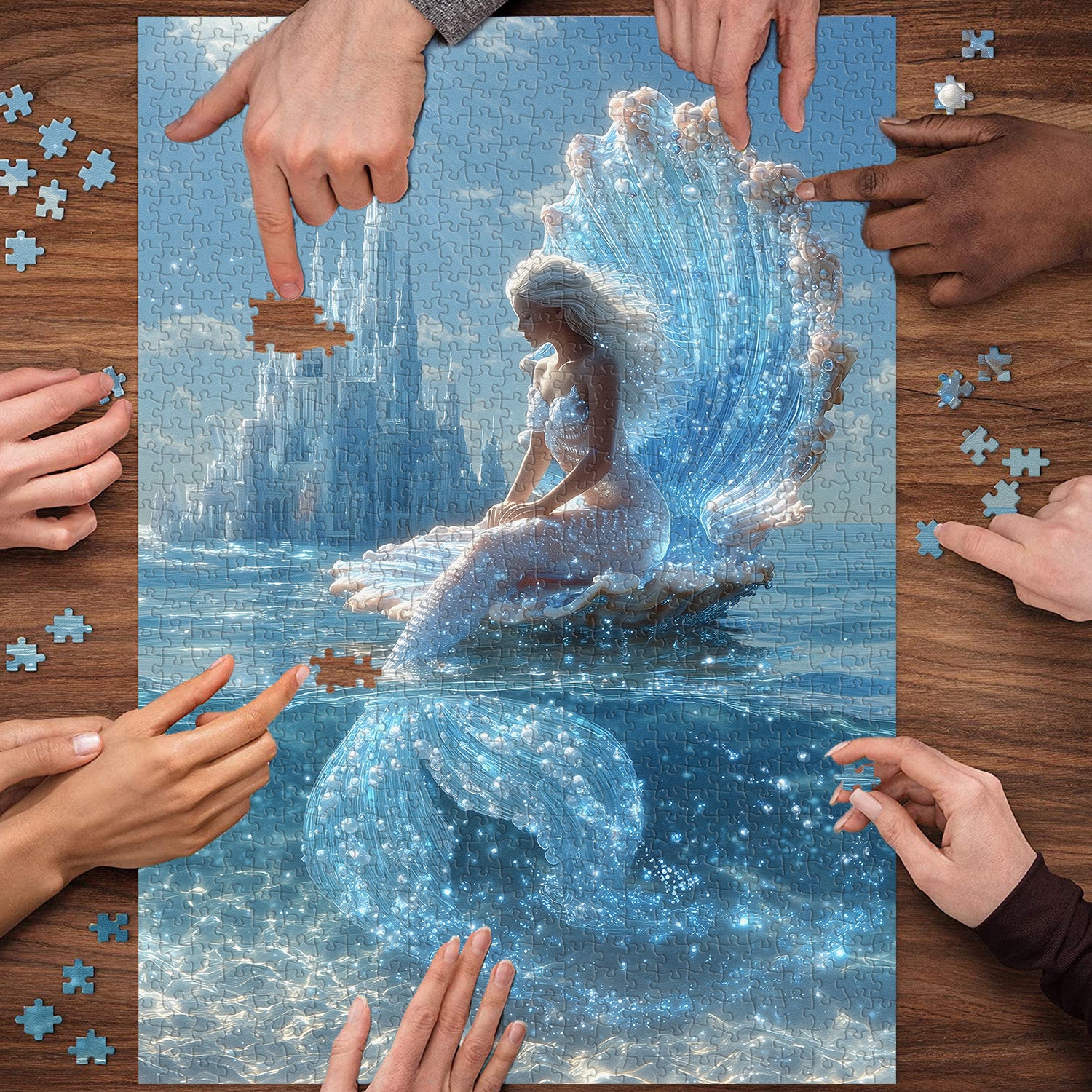 Sunlit Mermaid Jigsaw Puzzle 1000 Pieces