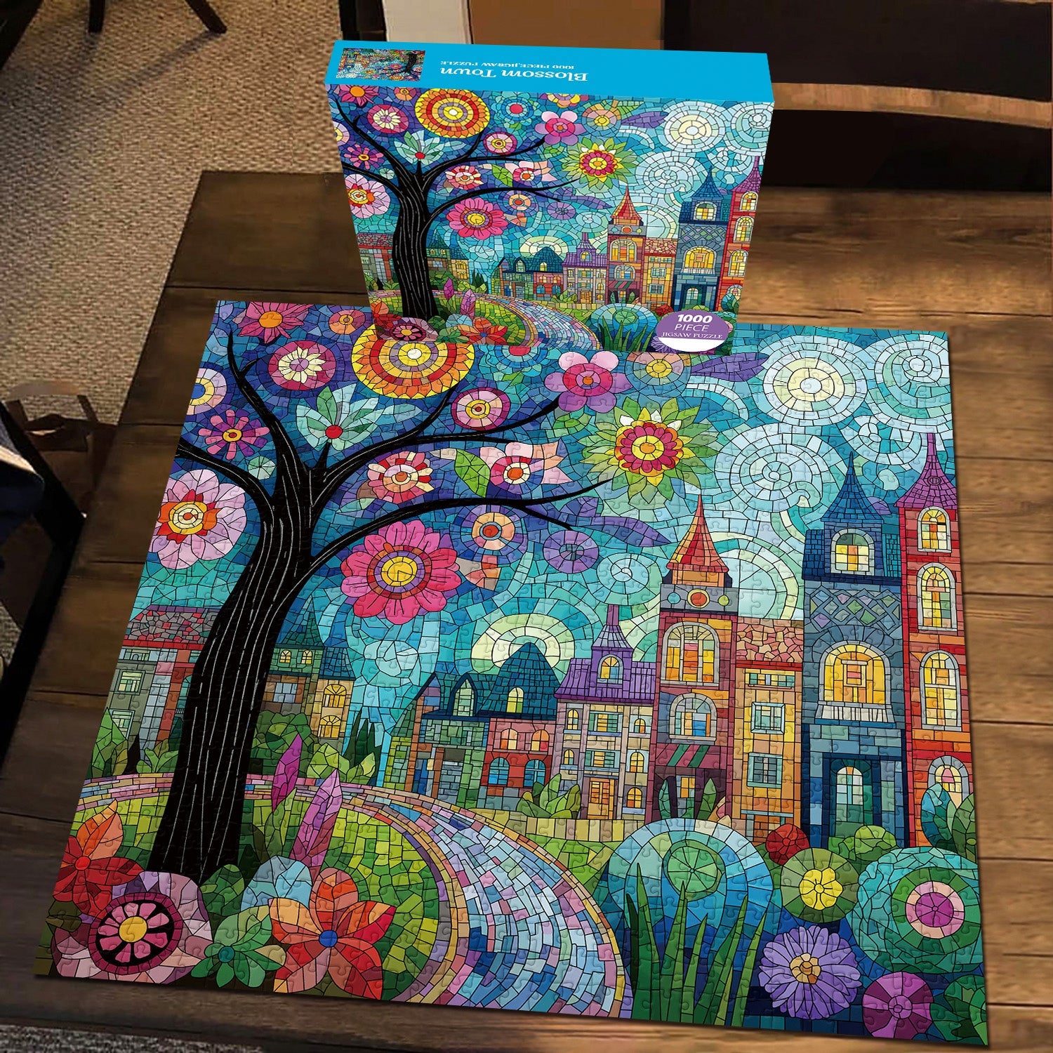 Puzzle Ciudad Floreciente 1000 Piezas