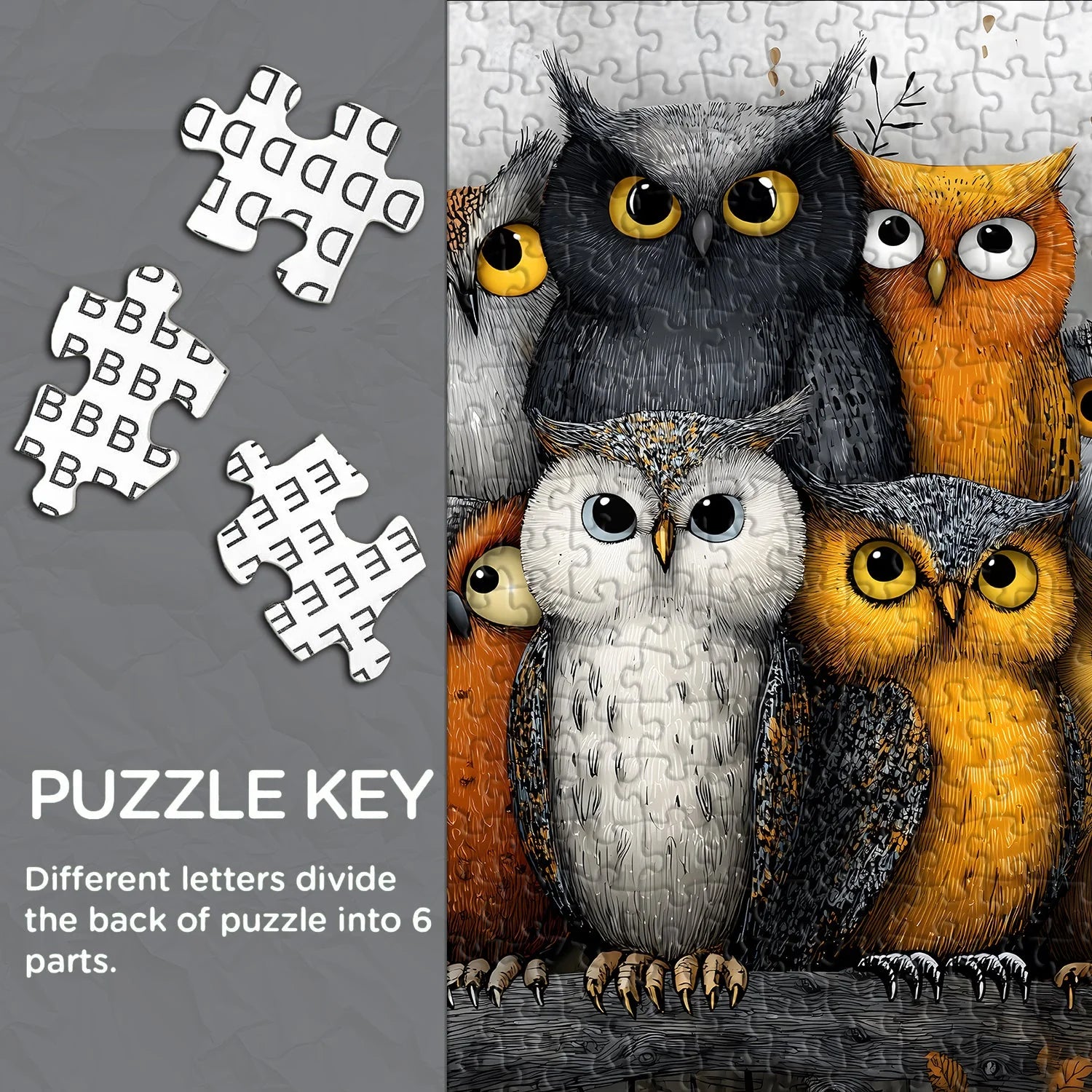 Whimsical Owls Jigsaw Puzzle 1000 Pieces