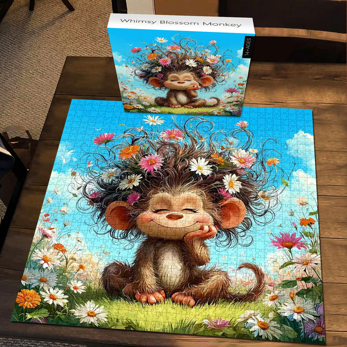 Puzzle Whimsy Blossom Monkey 1000 pezzi