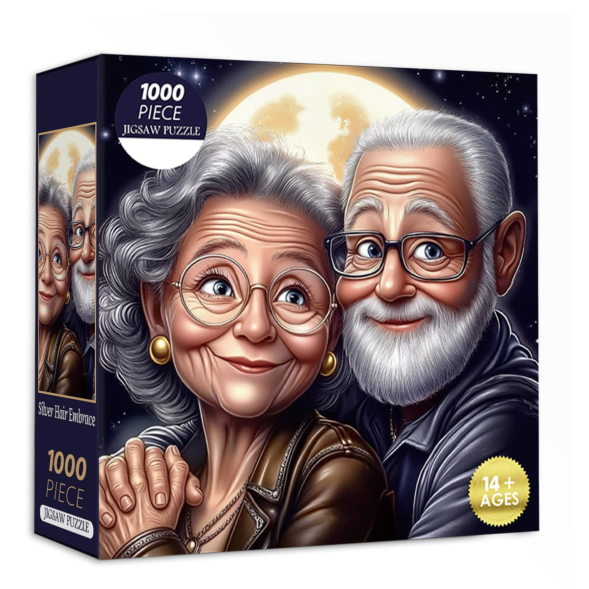 Puzzle Silver Hair Embrace 1000 pièces