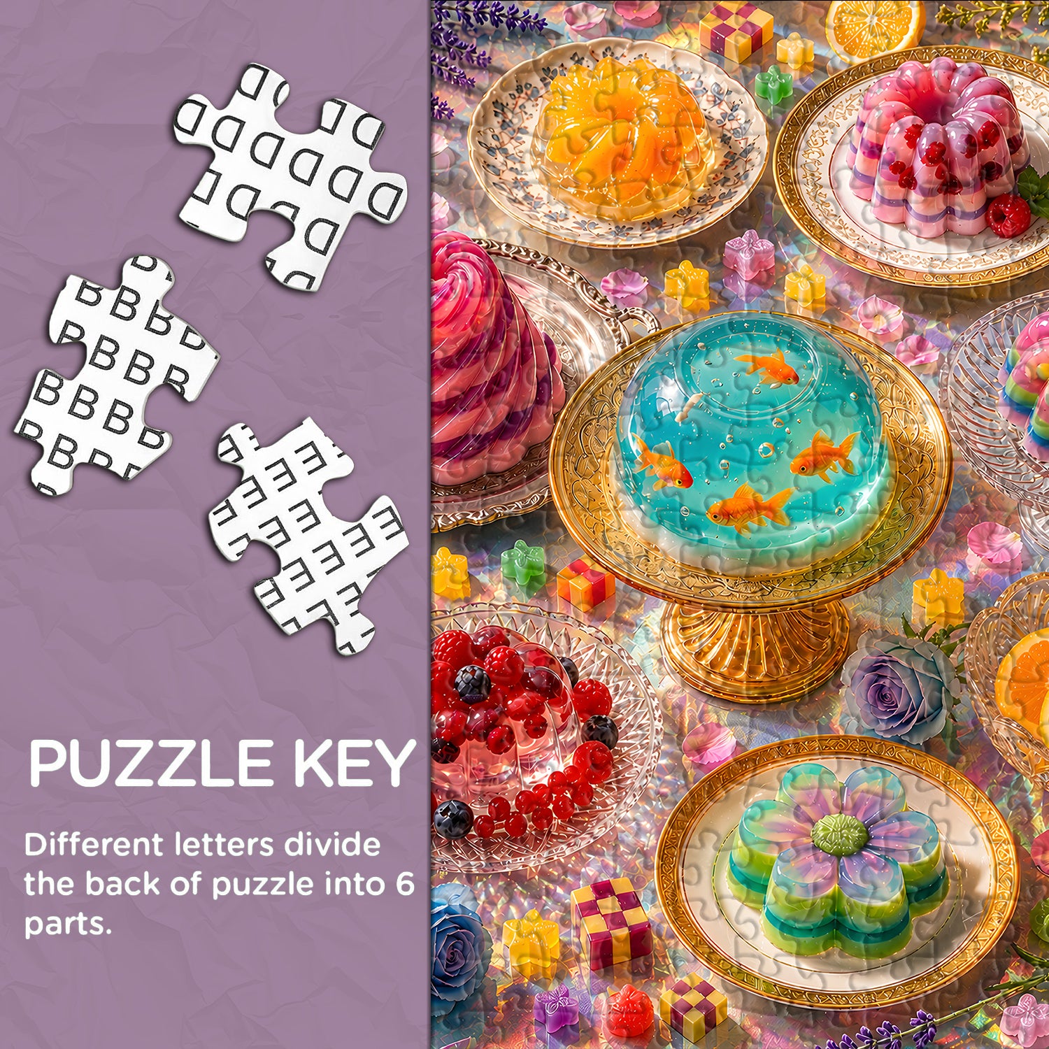 Translucent Vintage Jelly Feast Jigsaw Puzzle 1000 Pieces