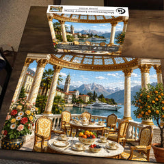 Puzzle con terrazza di lusso mediterranea, 1000 pezzi