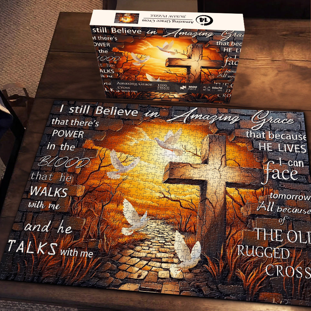 Amazing Grace Cross Jigsaw Puzzle 1000 Pieces