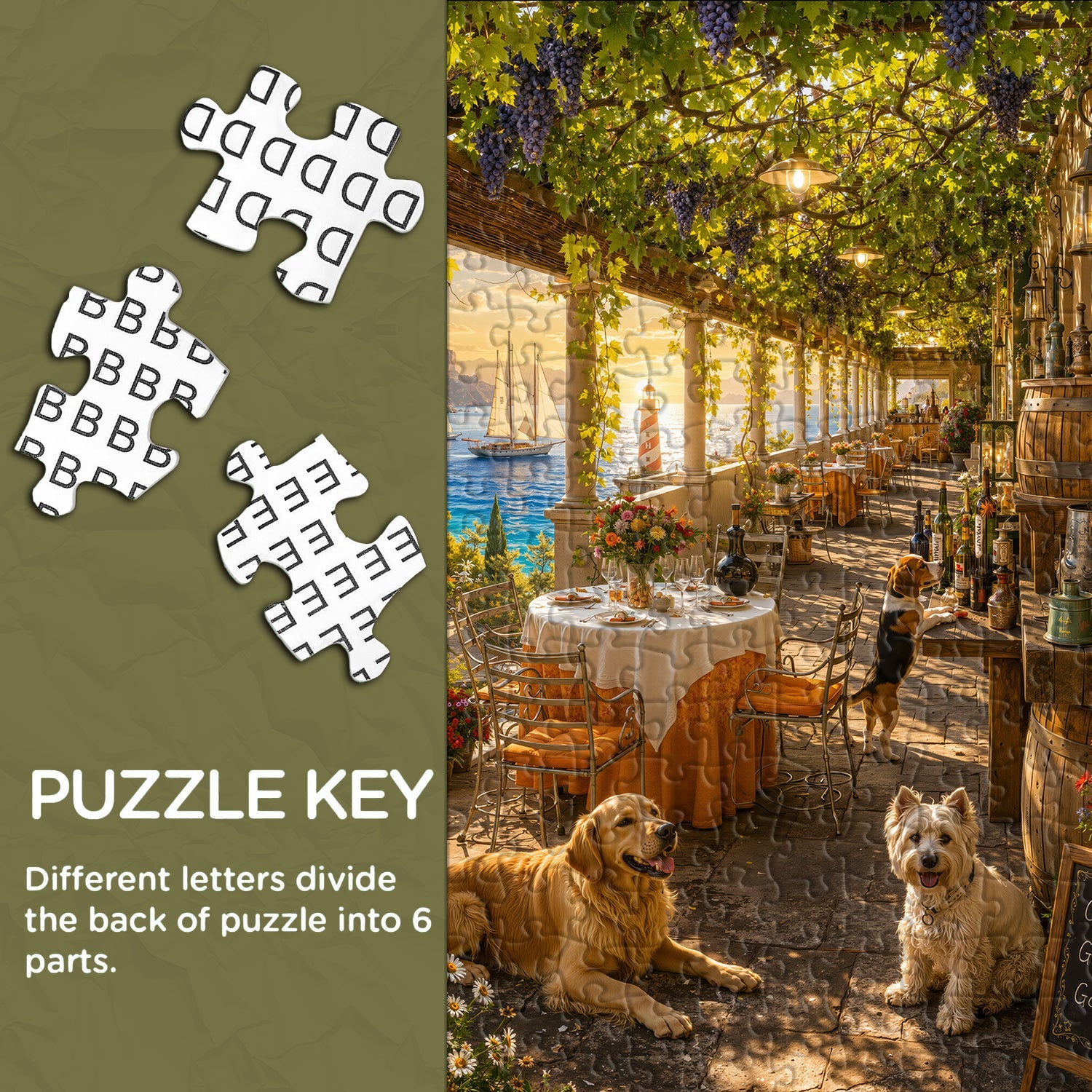 Sunset Vine Terrace Jigsaw Puzzle 1000 Pieces