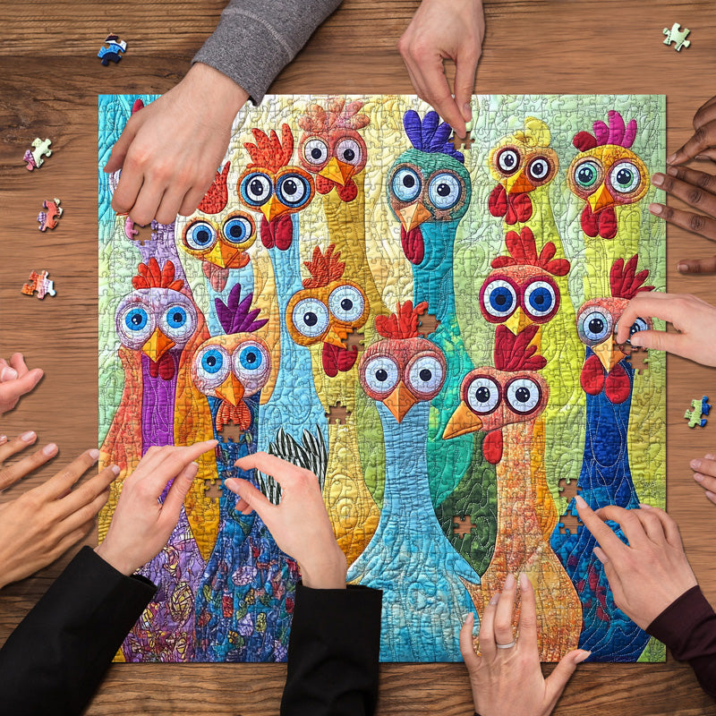 Happy Little Chickens Puzzle 1000 pièces