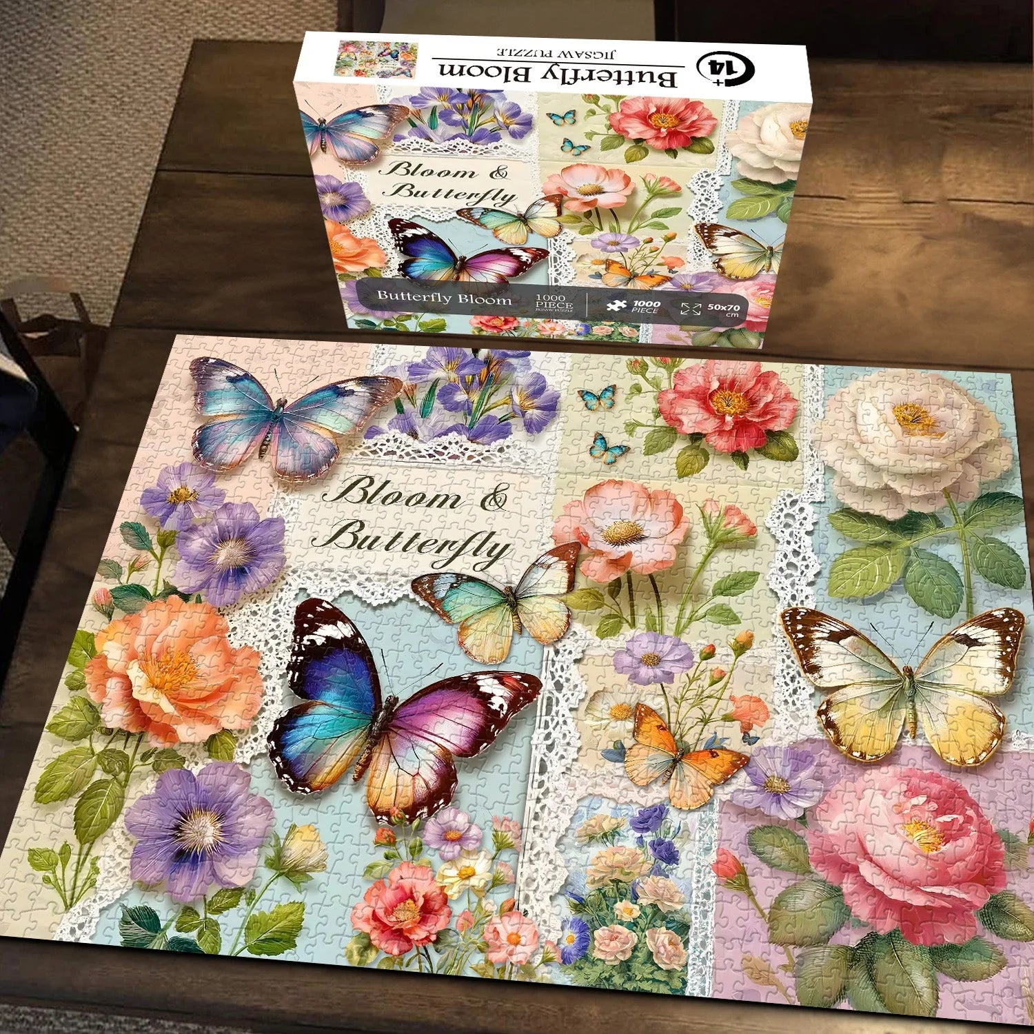 Butterfly Bloom Jigsaw Puzzle 1000 Pieces