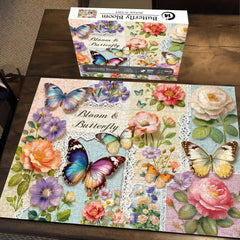 Butterfly Bloom Jigsaw Puzzle 1000 Pieces