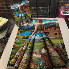 Scenic Lady Jigsaw Puzzle 1000 Pieces