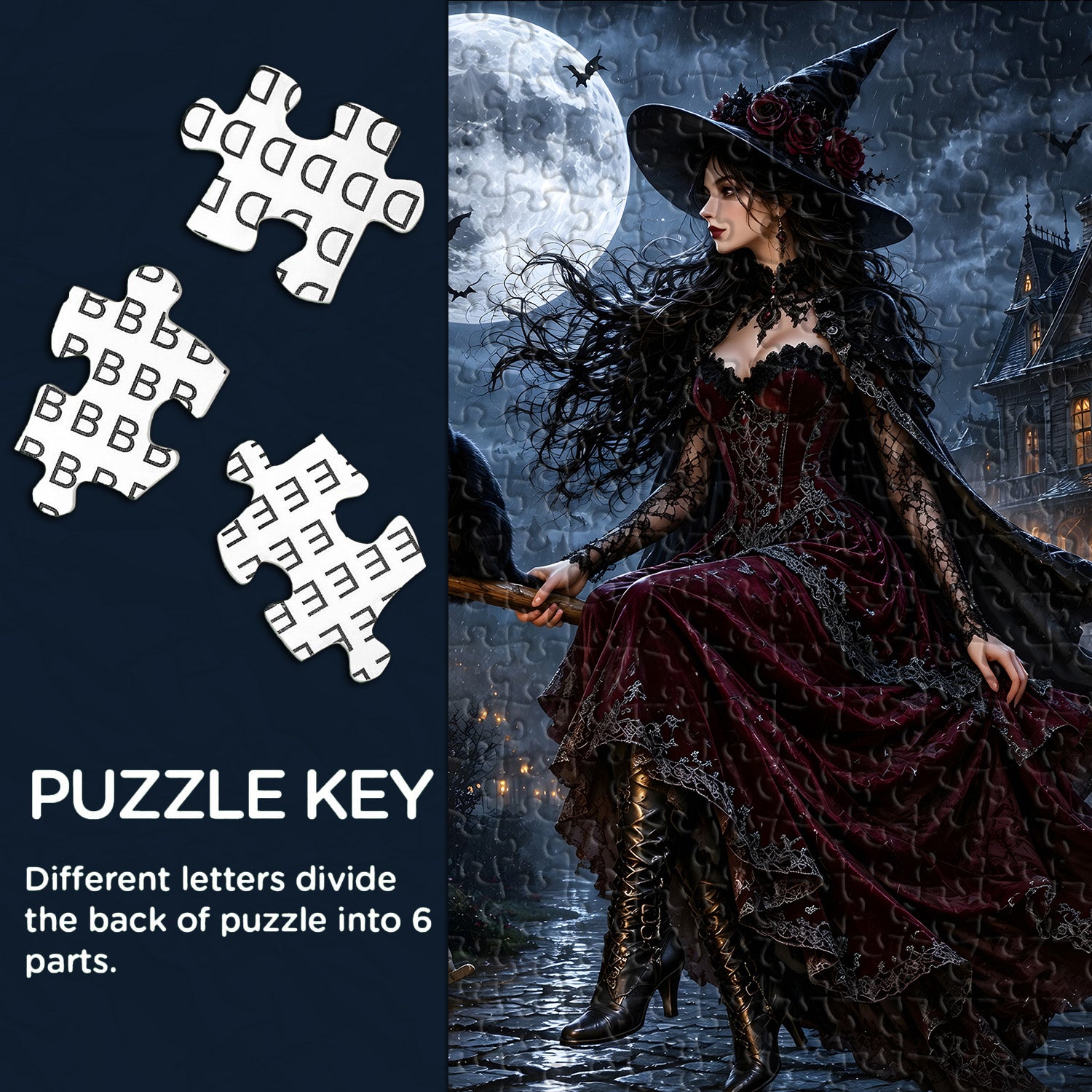 Moonlit Sorceress Jigsaw Puzzle 1000 Pieces