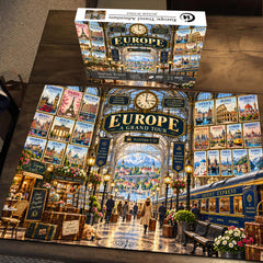 Europe Travel Adventure Jigsaw Puzzle 1000 Pieces