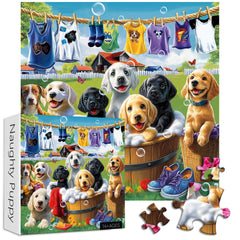 Naughty Puppy Jigsaw Puzzles 1000 Pieces