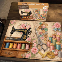 Vintage Nähzimmer Puzzle 1000 Teile