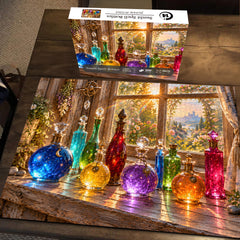 Sunlit Spell Bottles Jigsaw Puzzle 1000 Pieces