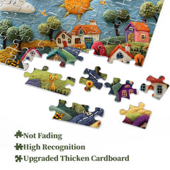 Wunderliches Wolldorf-Puzzle 1000 Teile