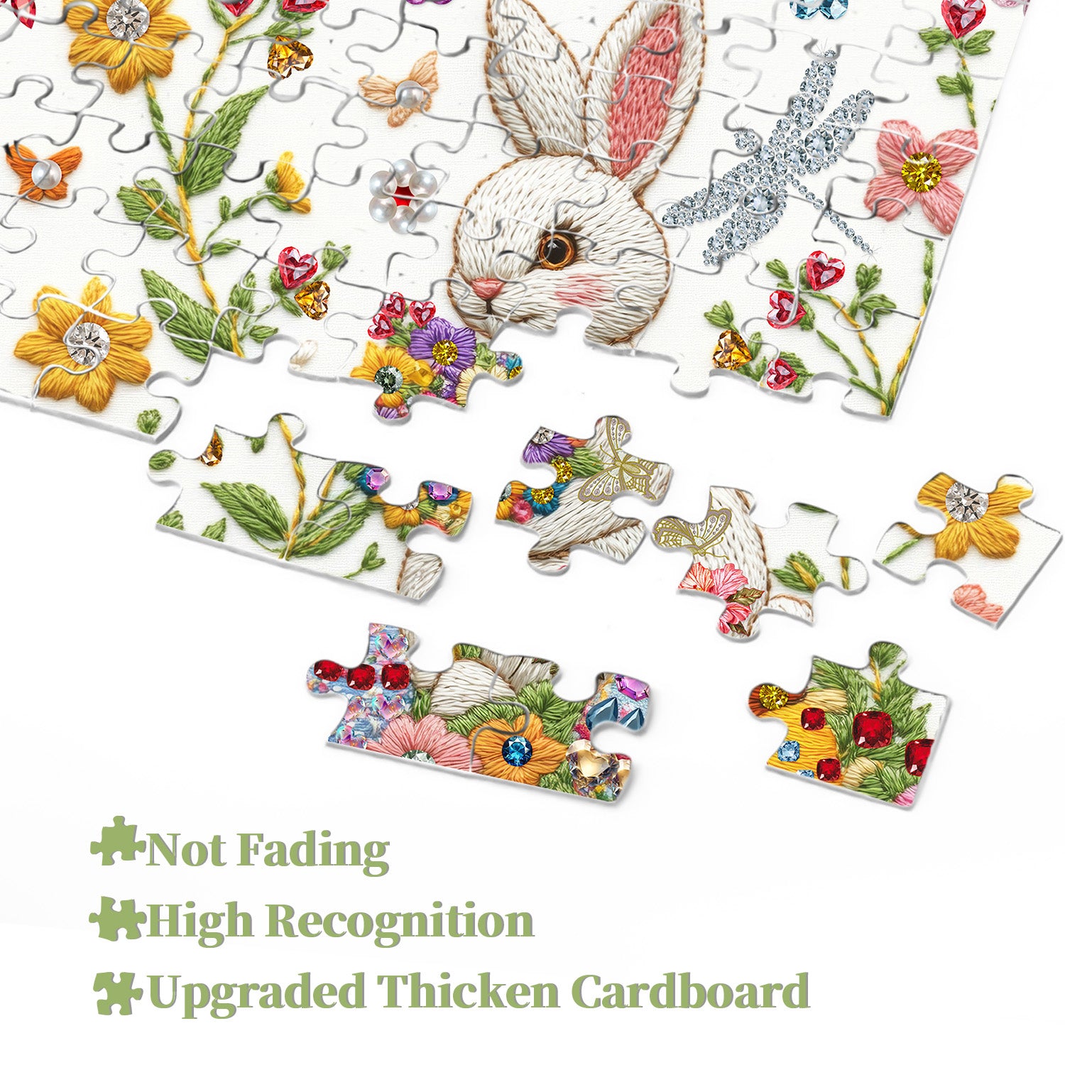 Bunny in Bloom Jigsaw Puzzle 1000 Pieces