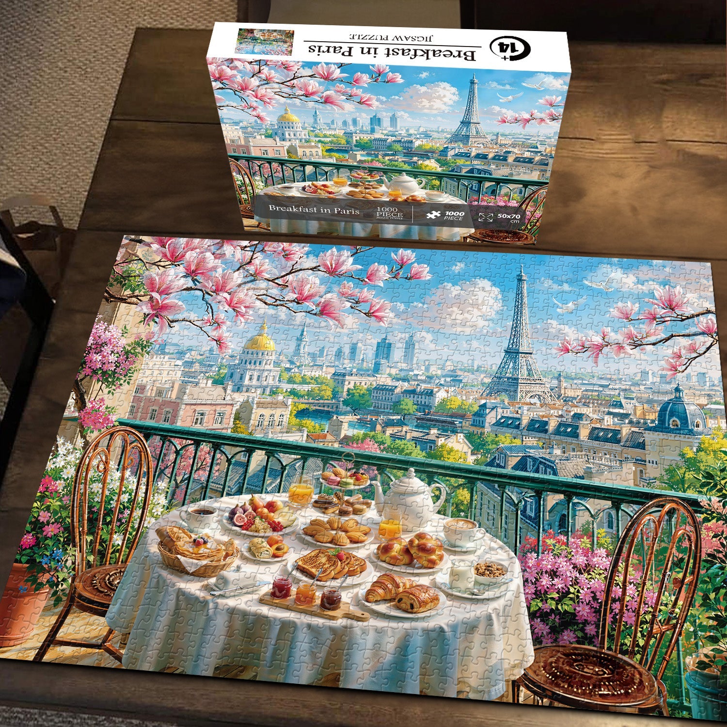 Frühstück in Paris Puzzle 1000 Teile