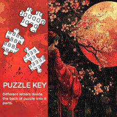 Scarlet Moon Serenity Jigsaw Puzzle 1000 Pieces