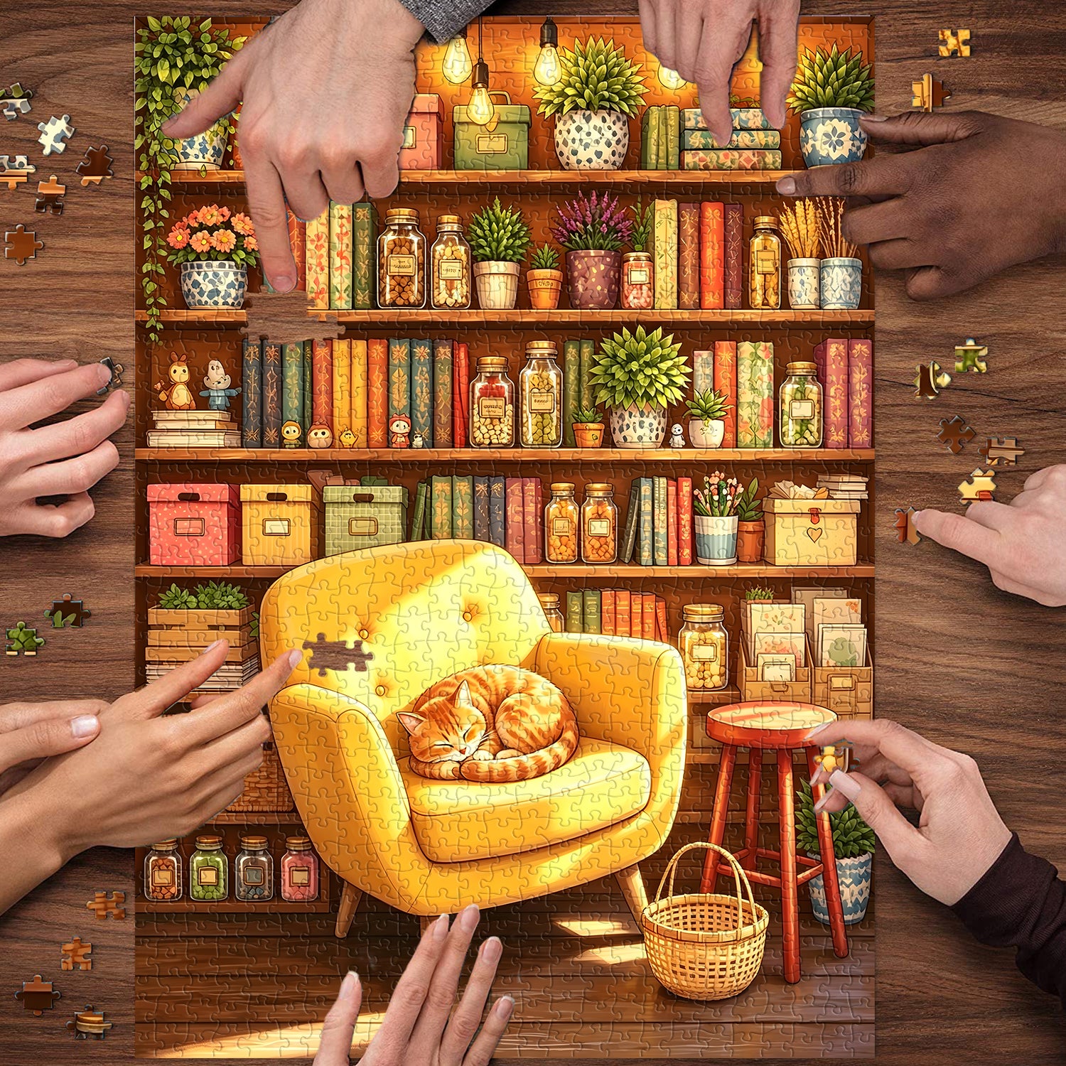 Cozy Shelf Nook Jigsaw Puzzle 1000 Pieces