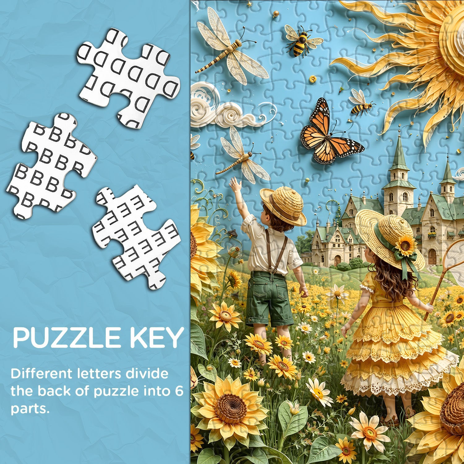 Summer Paper Meadow Jigsaw Puzzle 1000 Pieces