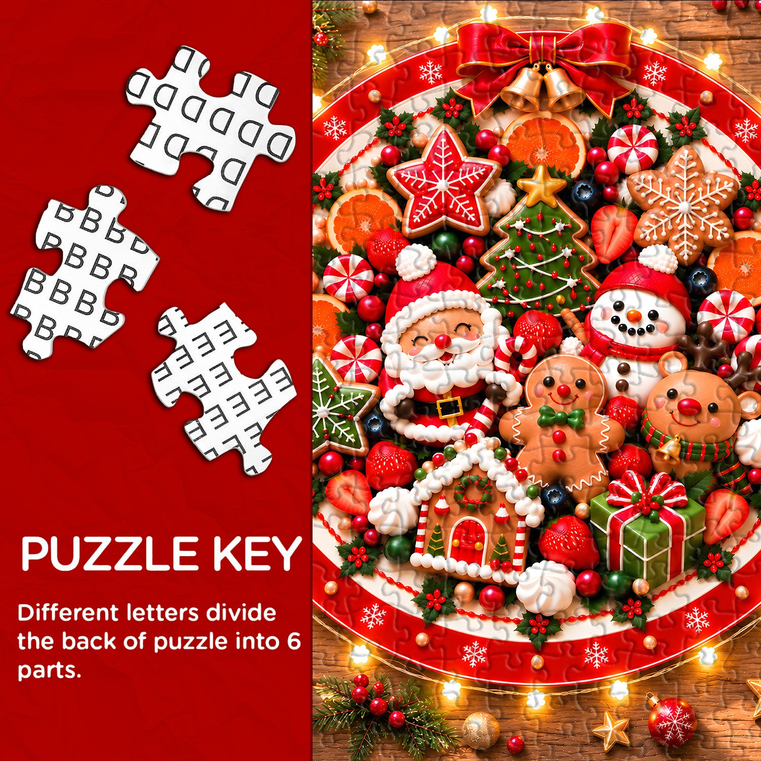 Christmas Magic Plate Jigsaw Puzzle 1000 Pieces