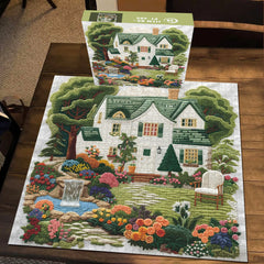Embroidery Courtyard Jigsaw Puzzle 1000 Pieces