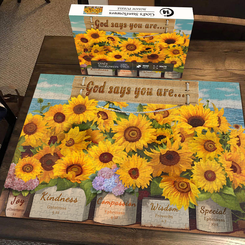 God's Sunflowers Jigsaw Puzzle 1000 Pieces