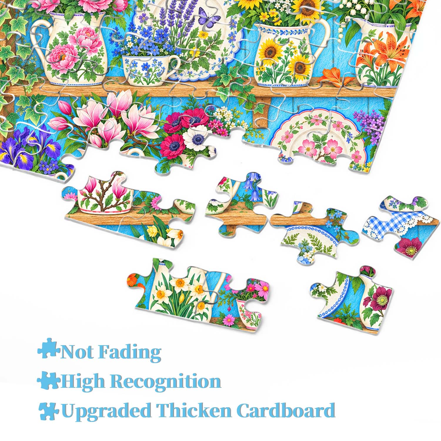 Shelf of Blooms Jigsaw Puzzle 1000 Pieces