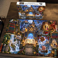 Fantasiewelt in Büchern Puzzle 1000 Teile